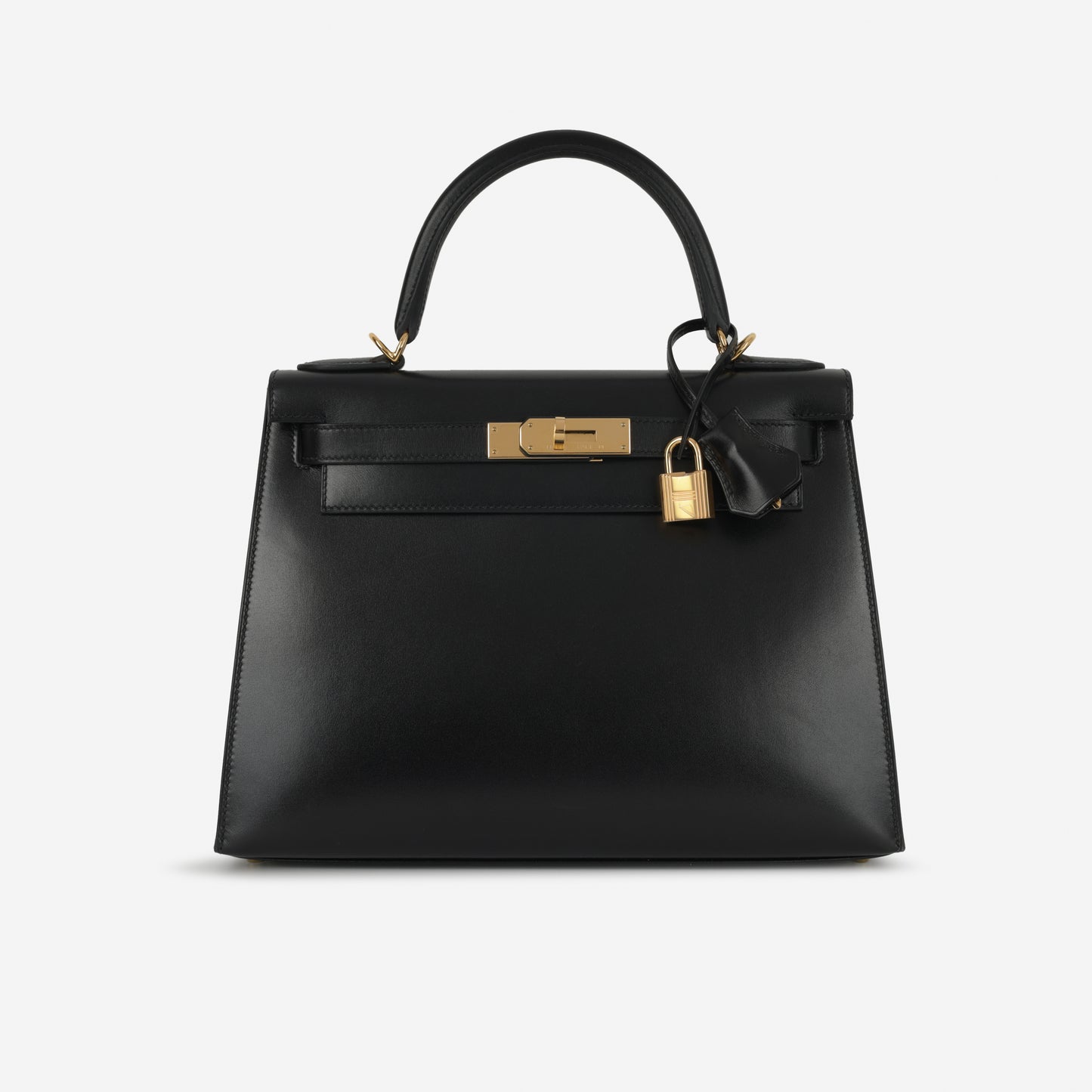 Hermès Kelly 28 - Noir Box Calf | Gold Hardware