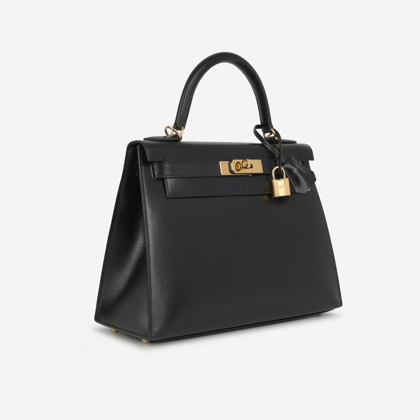 Hermès Kelly 28 - Noir Box Calf | Gold Hardware