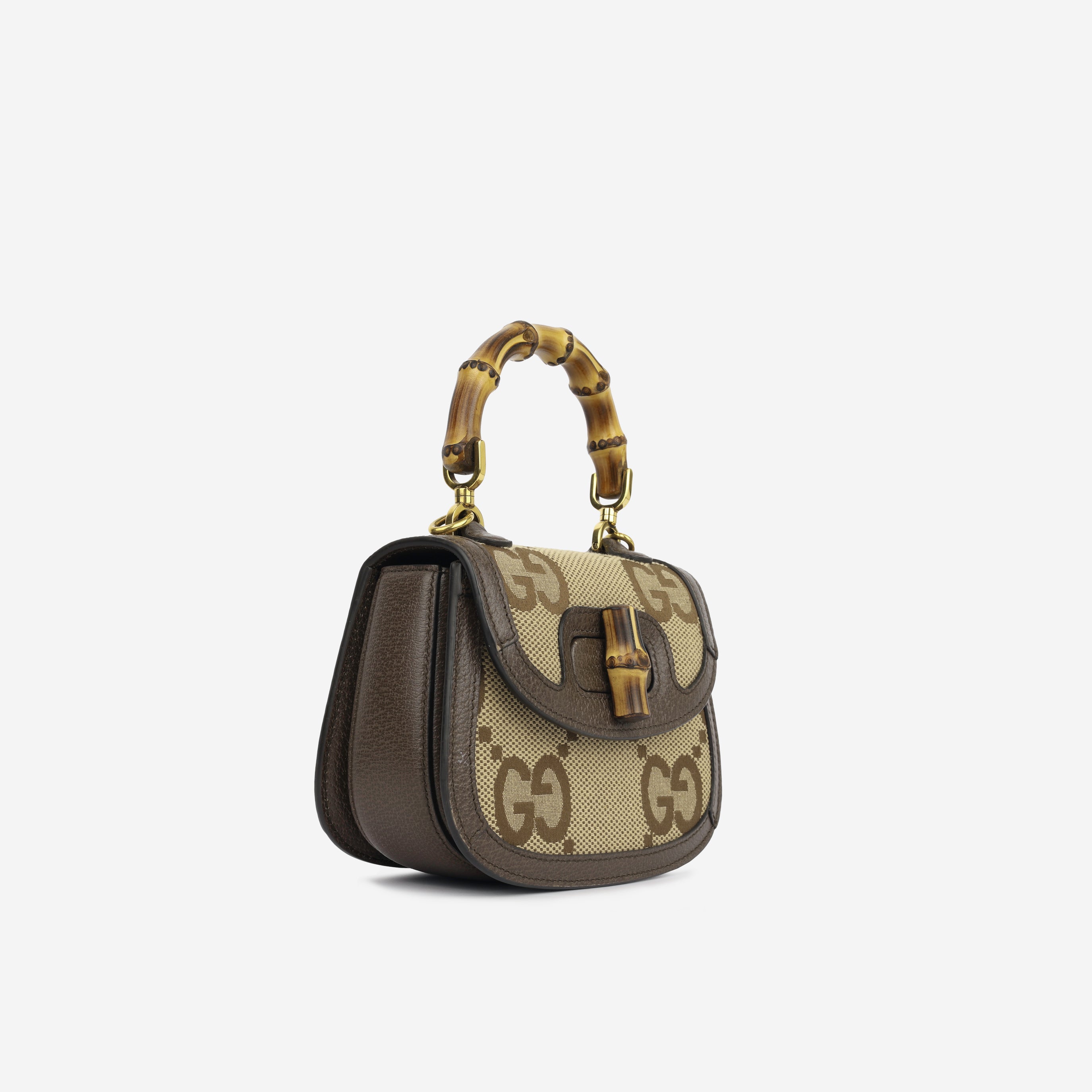 Gucci - Gucci Bamboo 1947 Jumbo - GG Mini Bag GHW - Unused – Bagista