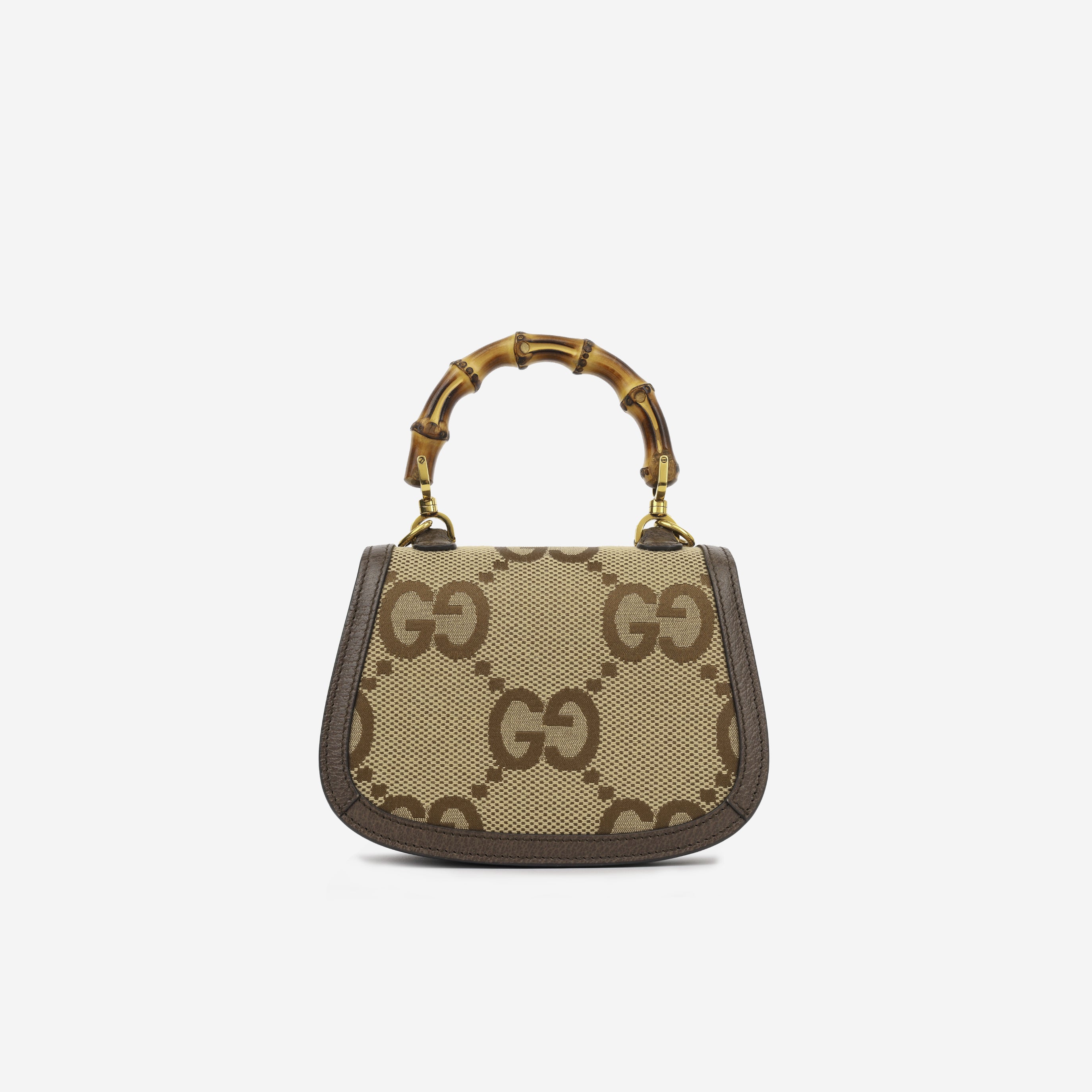 Gucci Handbag Bamboo Handle Gucci Gucci Bamboo 1947 Jumbo GG Mini