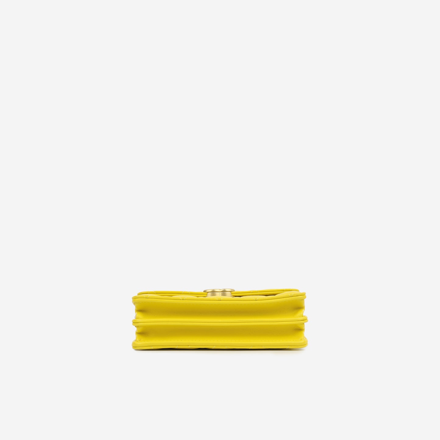 Seasonal Lacquer Chain Flap - Yellow