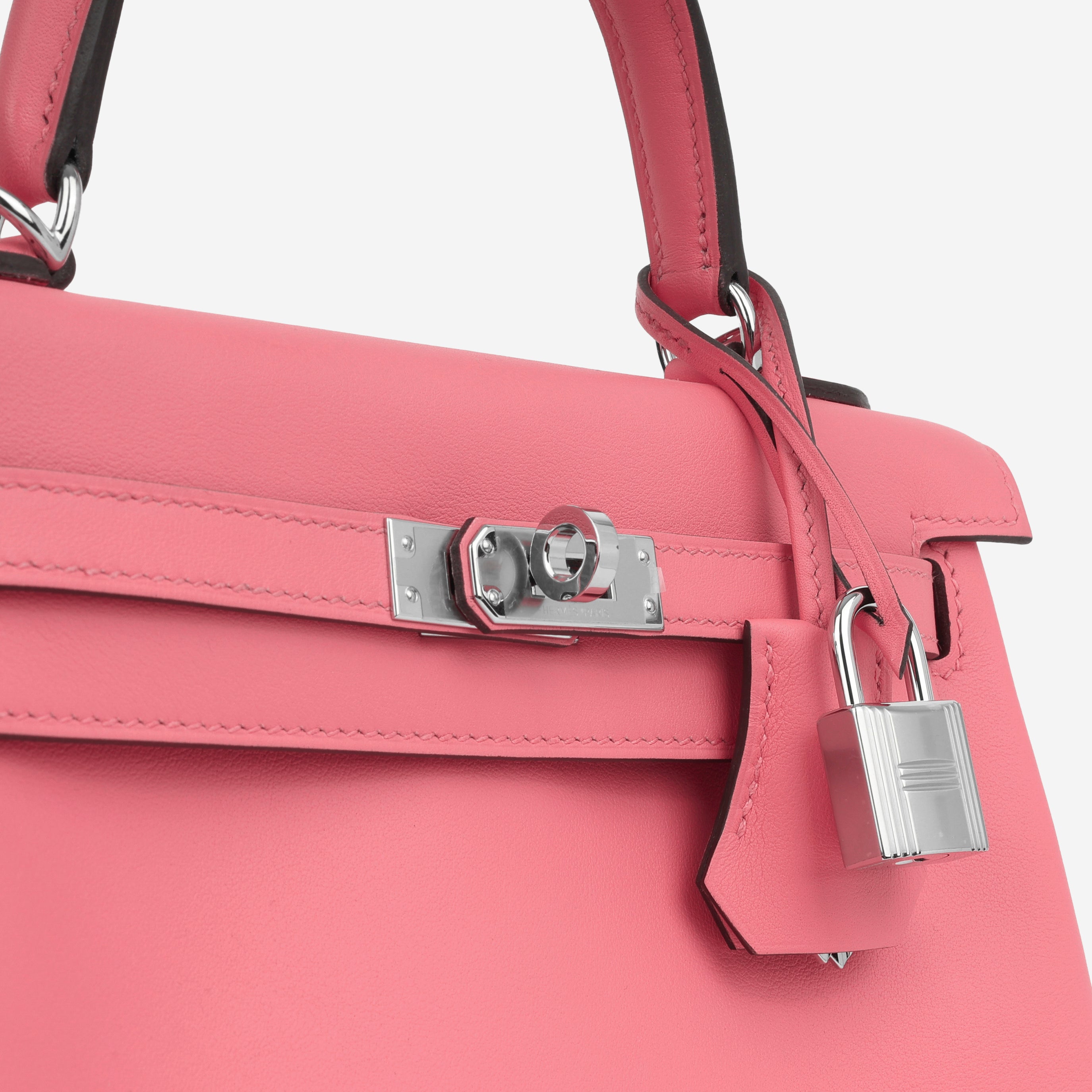 Hermès - Kelly 25 - Rose Azalee PHW - Unused - 2024 – Bagista