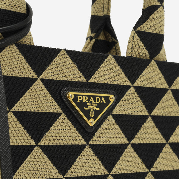 Small Prada Symbole Embroidered Bag