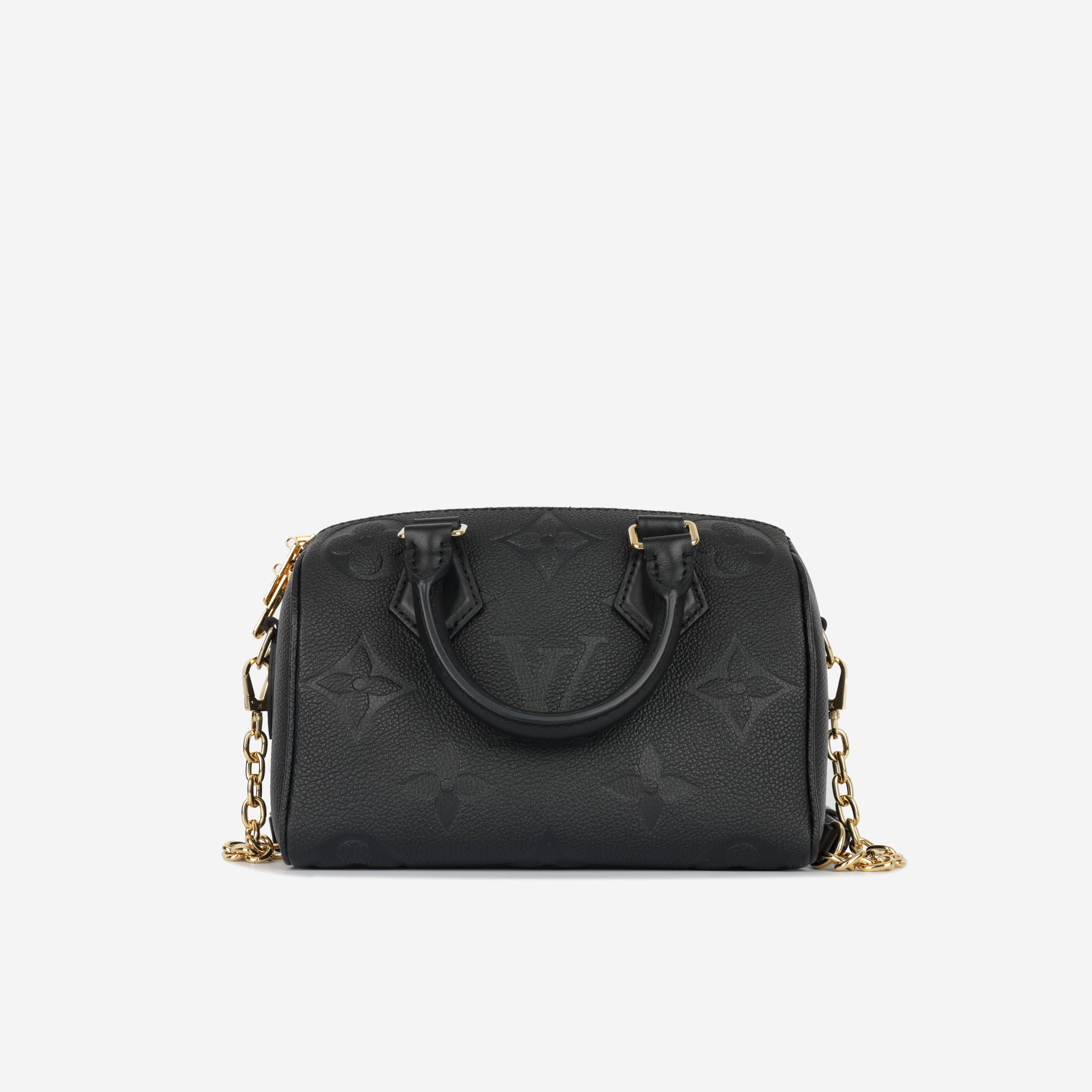 Louis Vuitton - Speedy 20 Bandoulière - Black Empreinte GHW ...