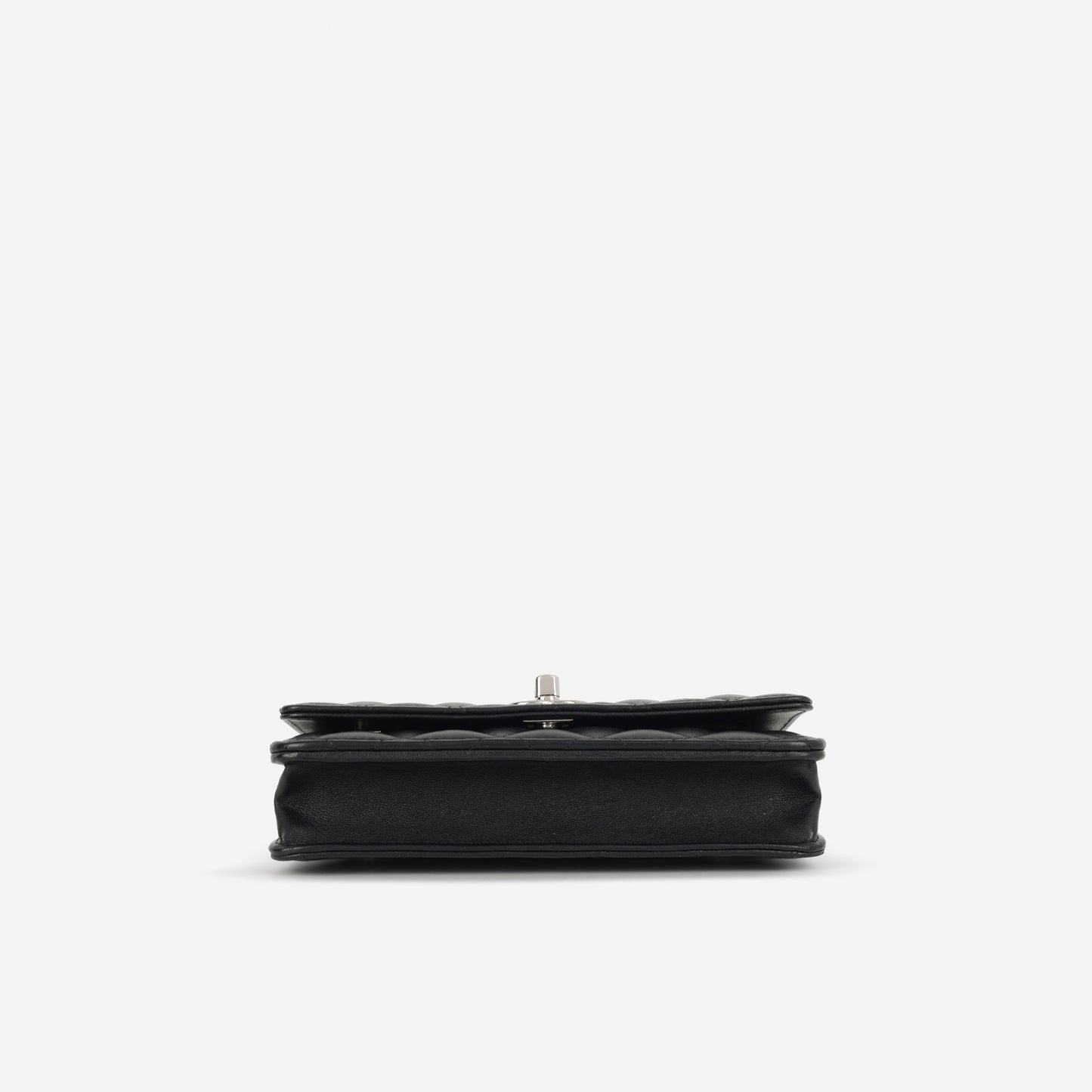 Chanel Seasonal Wallet On Chain - Black Lambskin | Silver Hardware