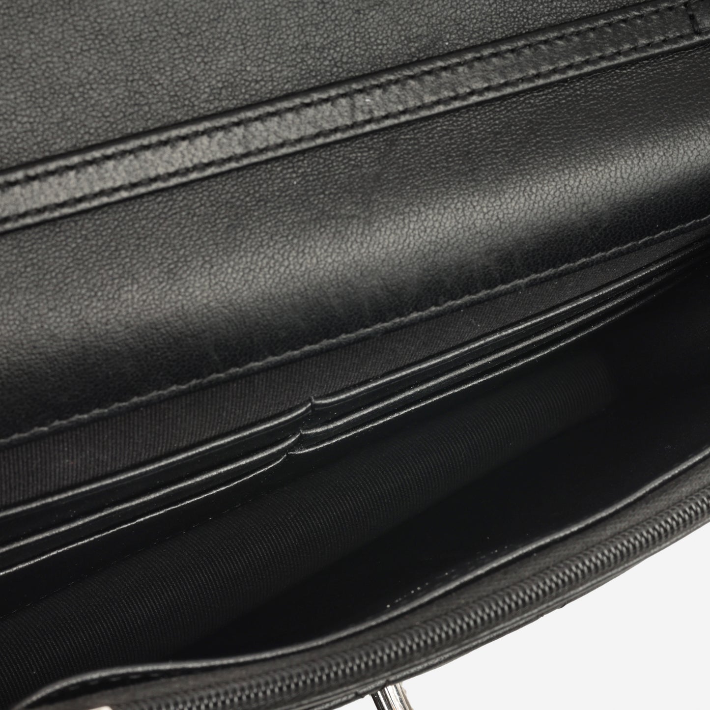 Chanel Seasonal Wallet On Chain - Black Lambskin | Silver Hardware