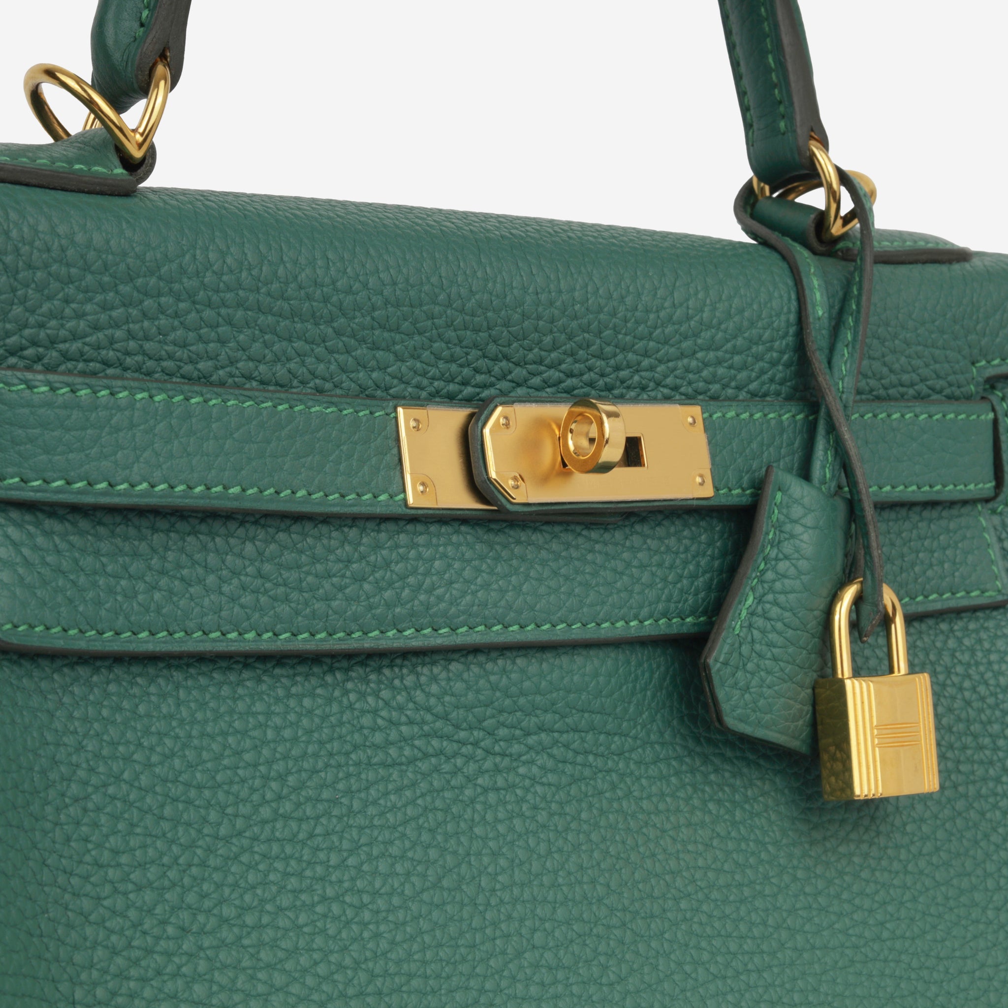 Hermes Kelly bag in Malachite Green