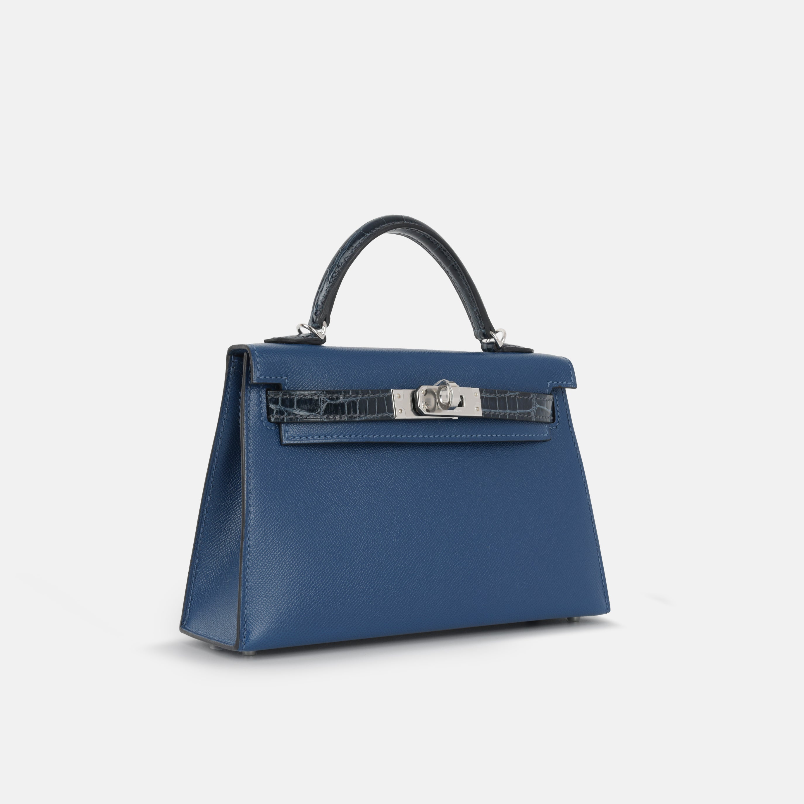 Hermès - Mini Kelly Touch - Deep blue madame / Bleu Altique