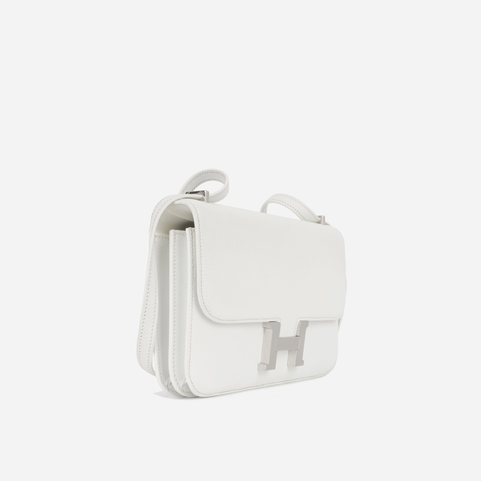 Hermès Constance 18 Elan Blanc Epsom PHW Excellent