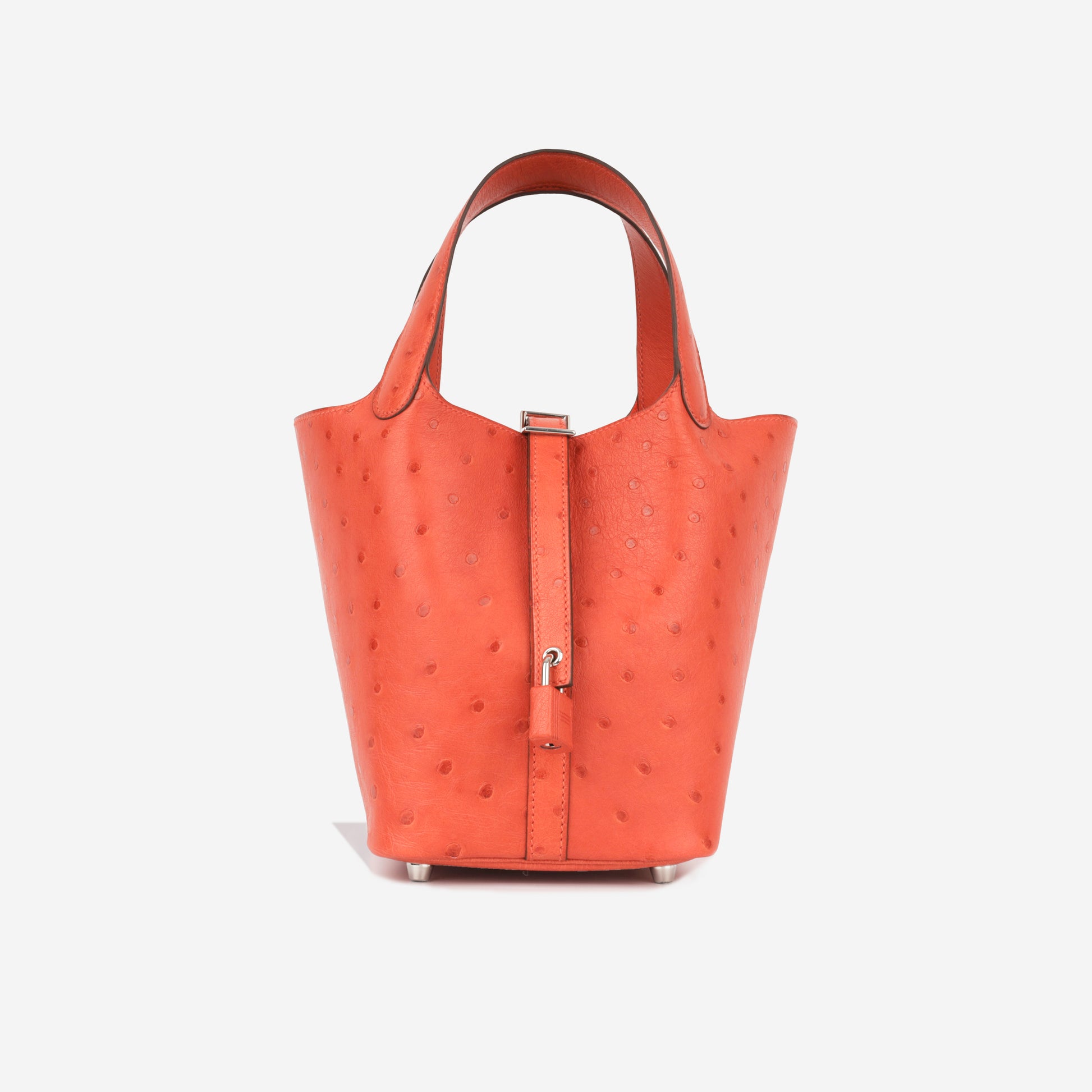 Hermès Picotin 18 Rouge Exotique Ostrich PHW Unused 2023