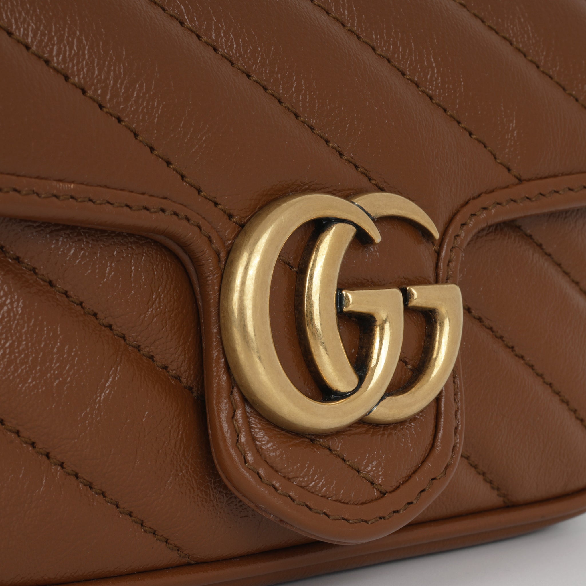 Gucci Super Mini Marmont Bag Caramel Preloved Bagista