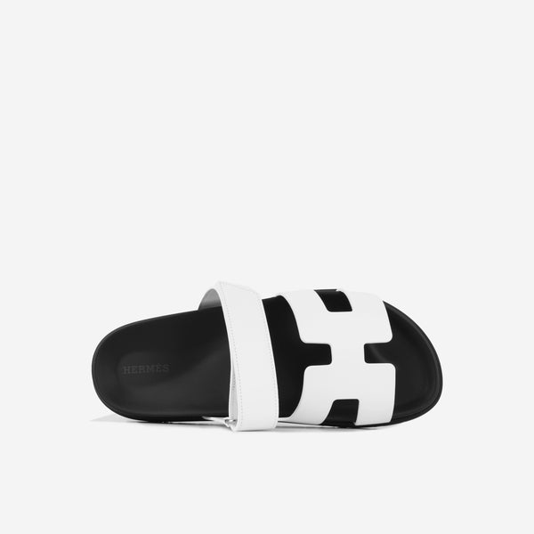 Chypre Sandal - Blanc/Noir