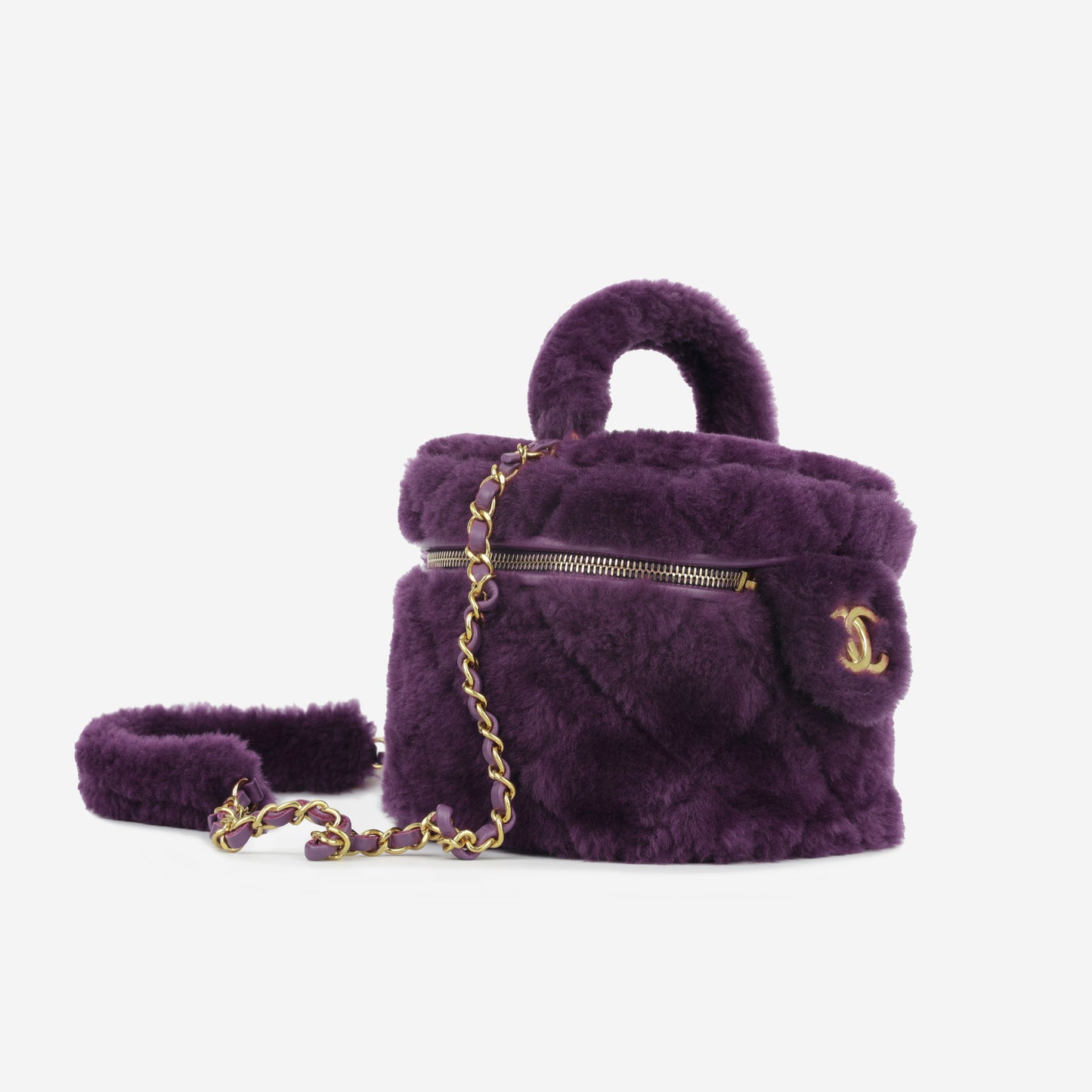 Shearling Vanity Case