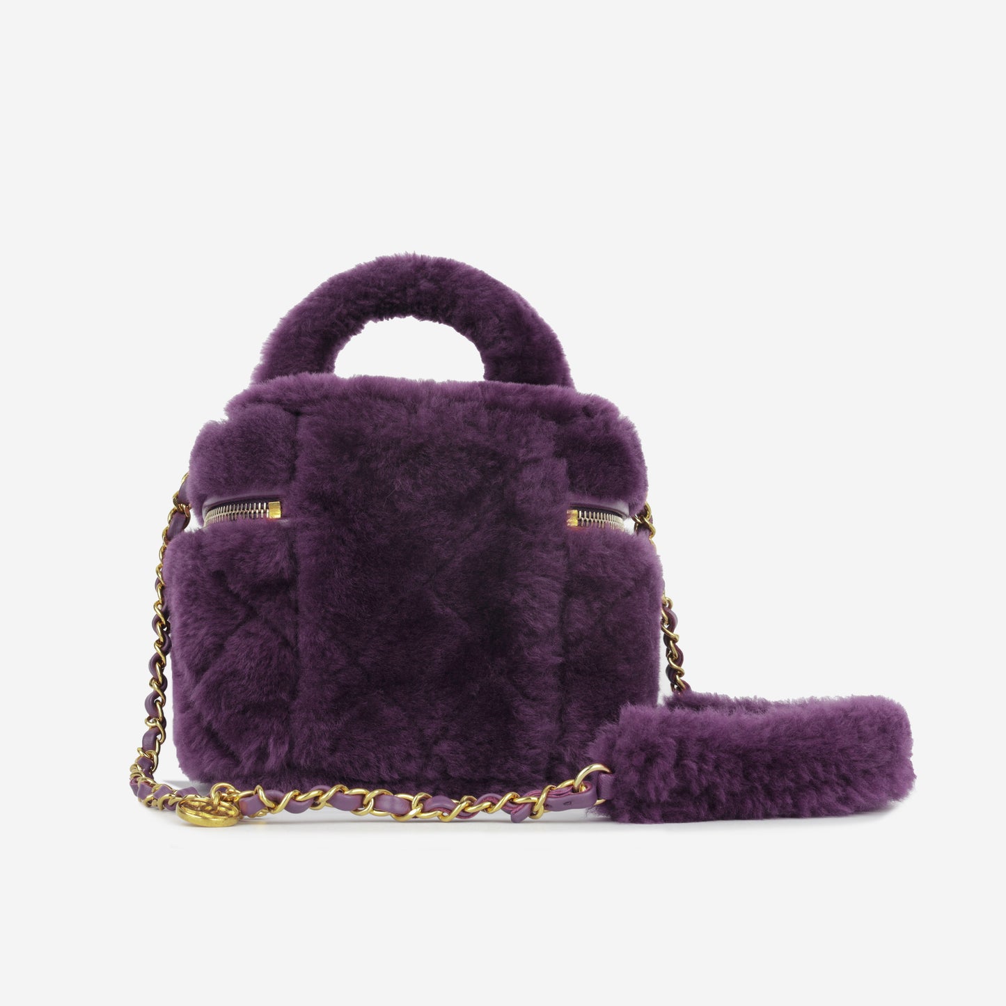 Shearling Vanity Case