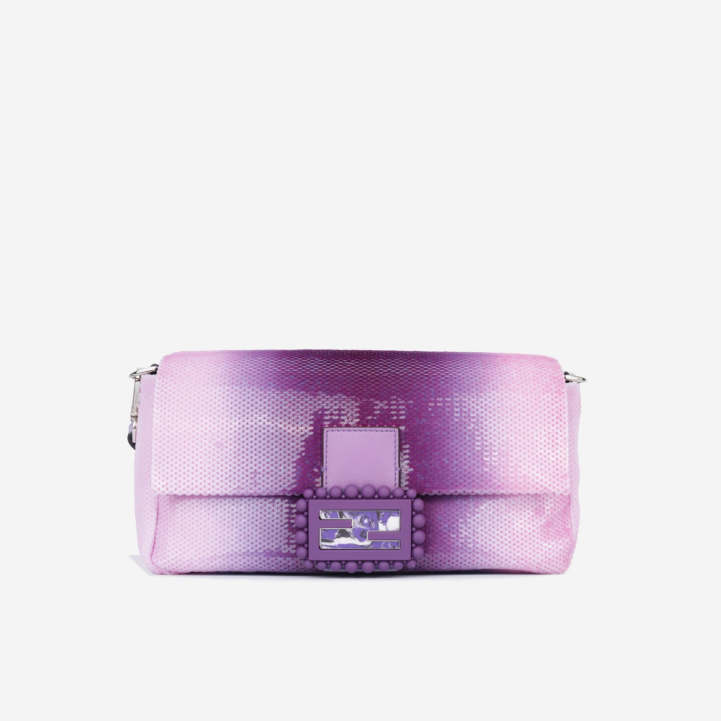 Fendi x Sarah Jessica Parker Baguette Bag Purple Sequins SHW
