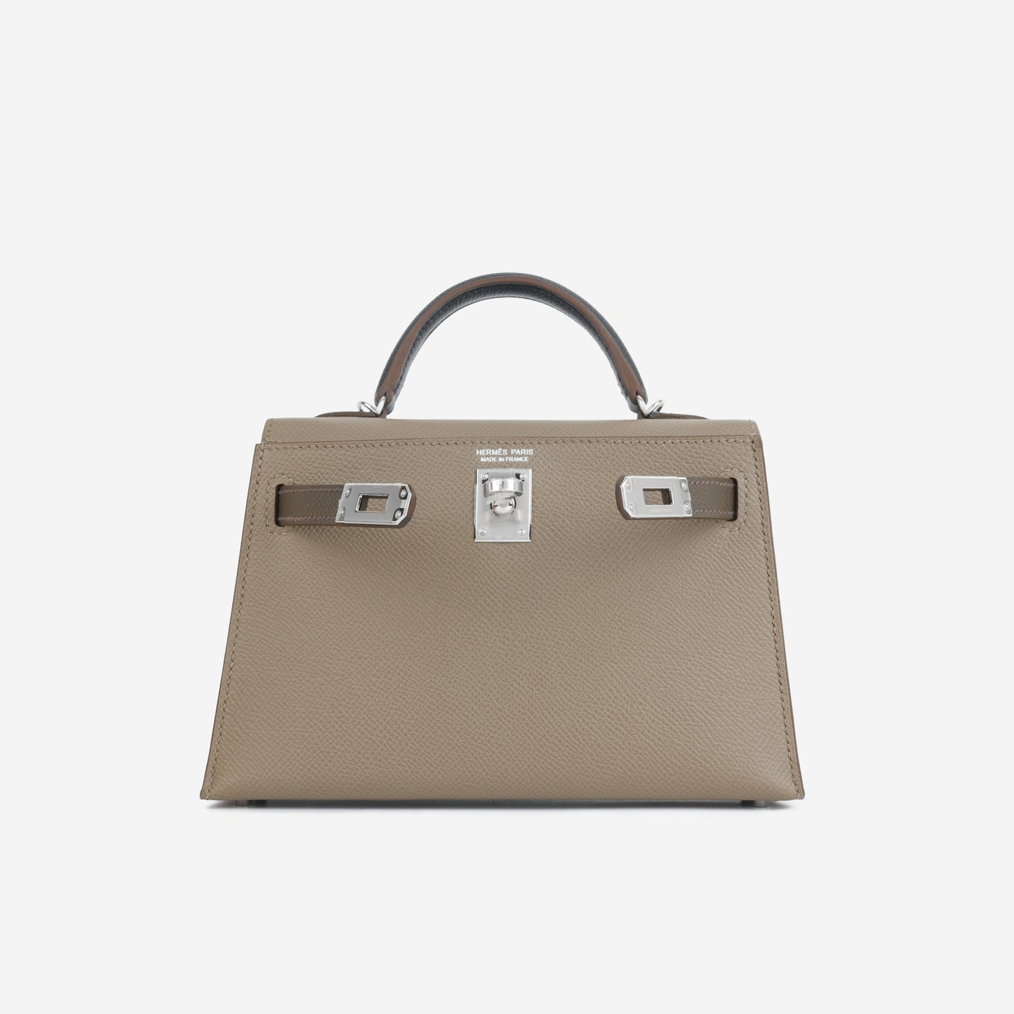 Mini Kelly - Ecorce/ Noir / Etoupe