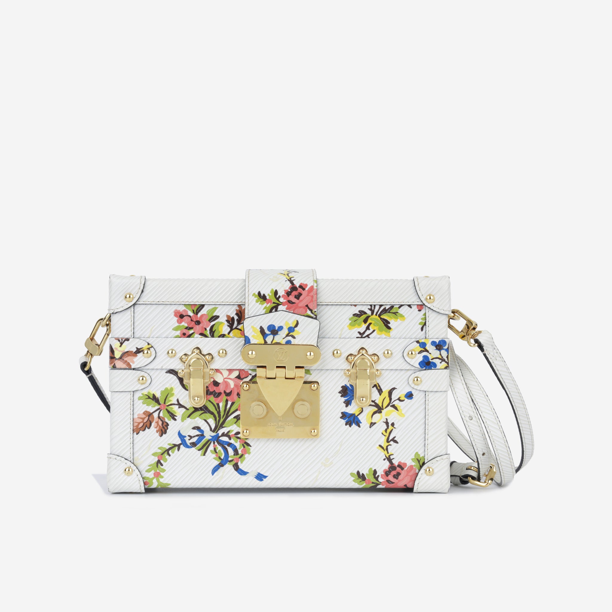 Louis Vuitton Pre-owned Petite Malle Floral-Print Crossbody Bag