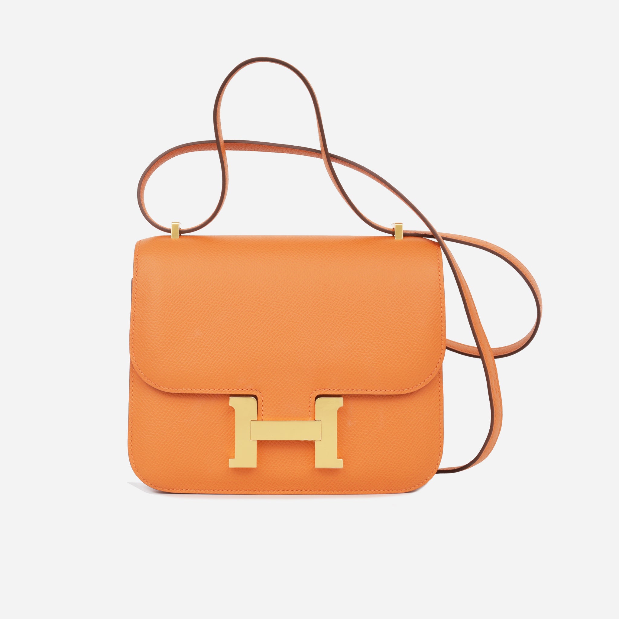 Hermes 28cm Bambou Courchevel Leather Gold Plated Kelly Retourne Bag |  Yoogi's Closet
