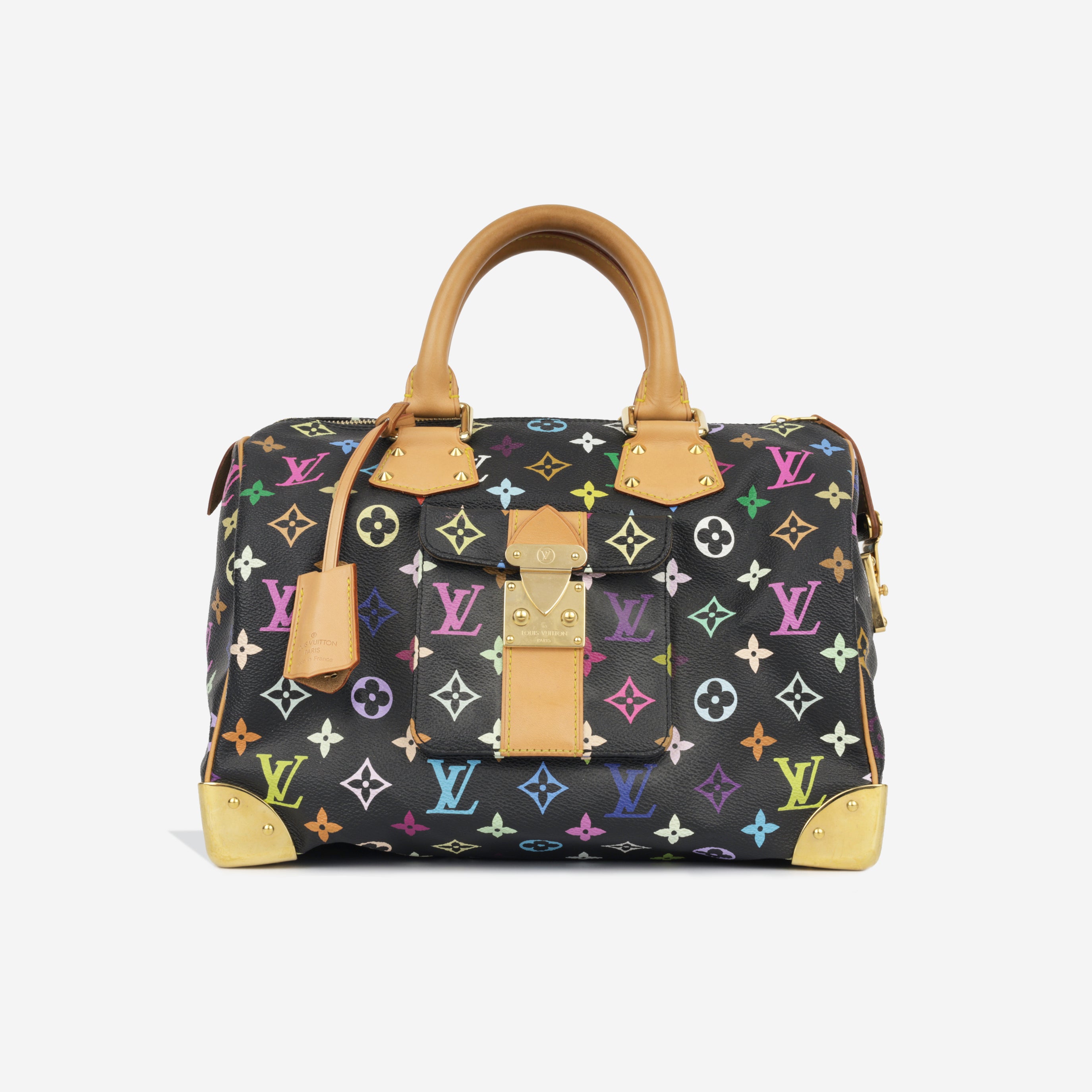 Louis Vuitton - Speedy 30 - Black Multicolore - Pre-Loved