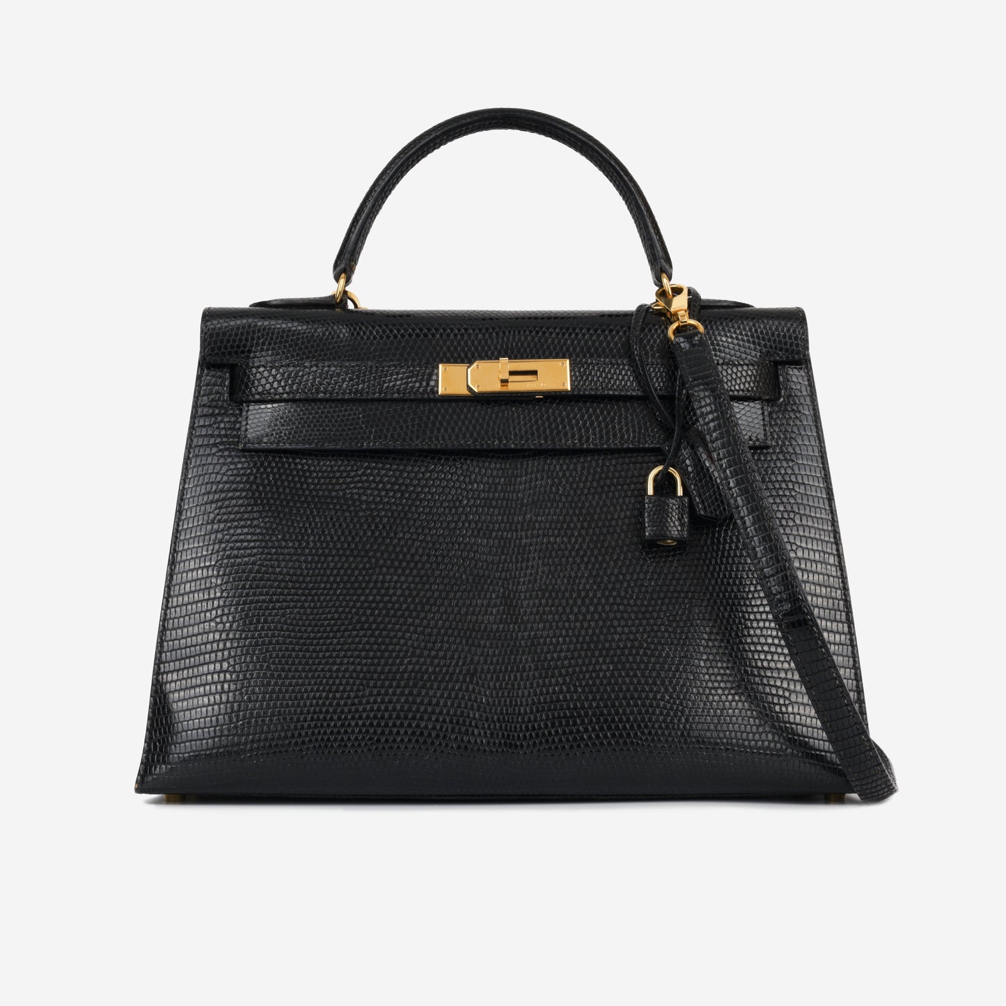 Vintage Kelly 32 - Noir Lizard