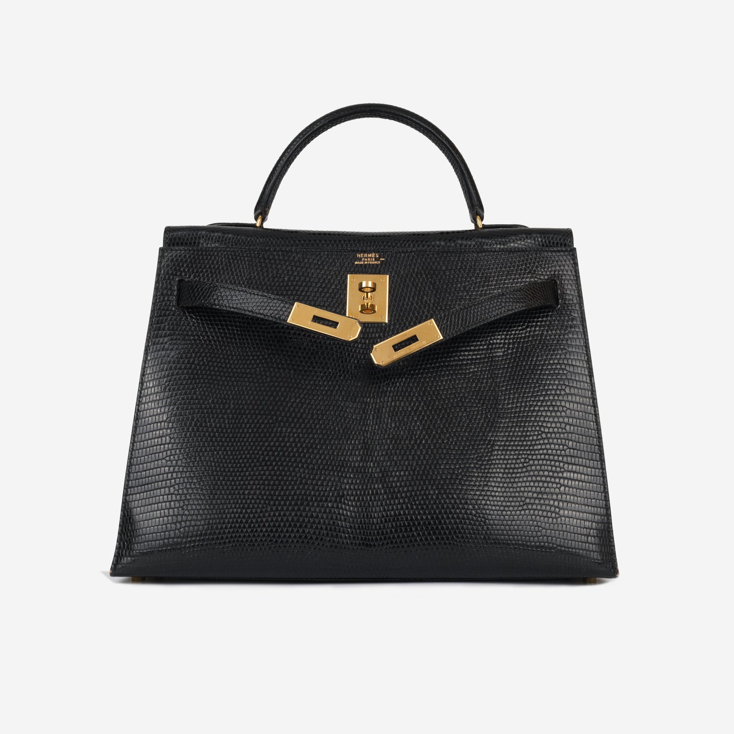 Vintage Kelly 32 - Noir Lizard