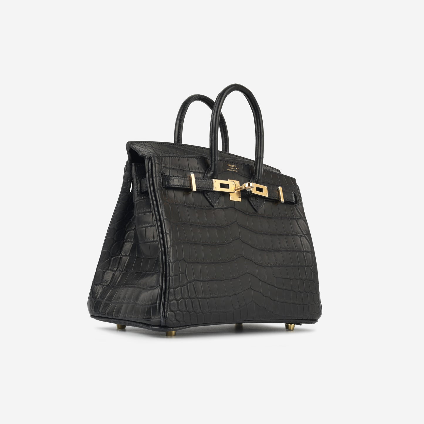 Birkin 25 - Noir Matte Croc