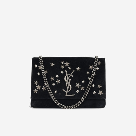 Star Studded Kate - Black Suede