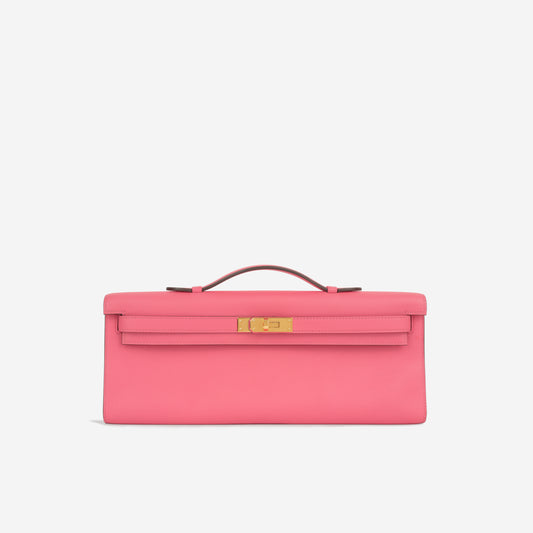 Kelly Cut Clutch - Rose Azalee