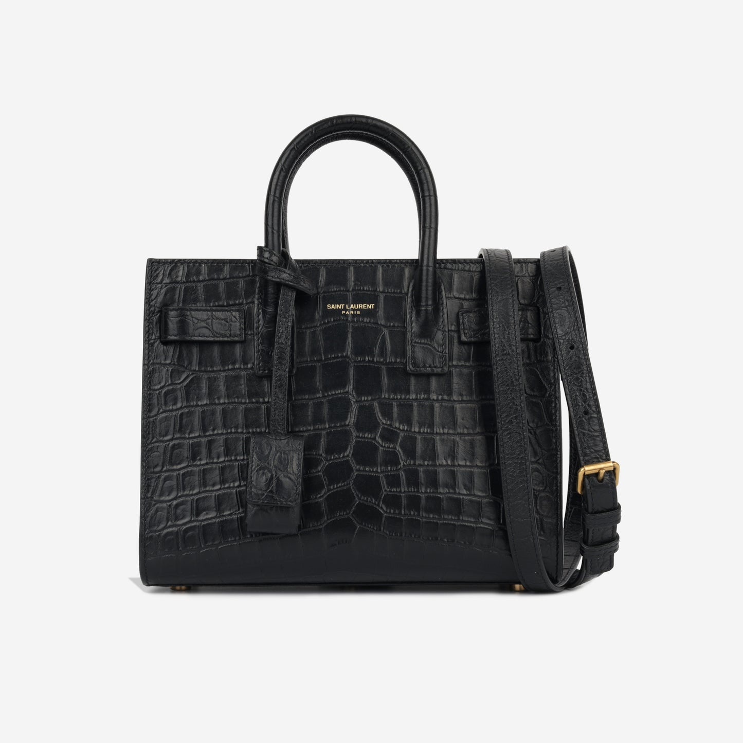 Nano Sac de Jour - Black Croc