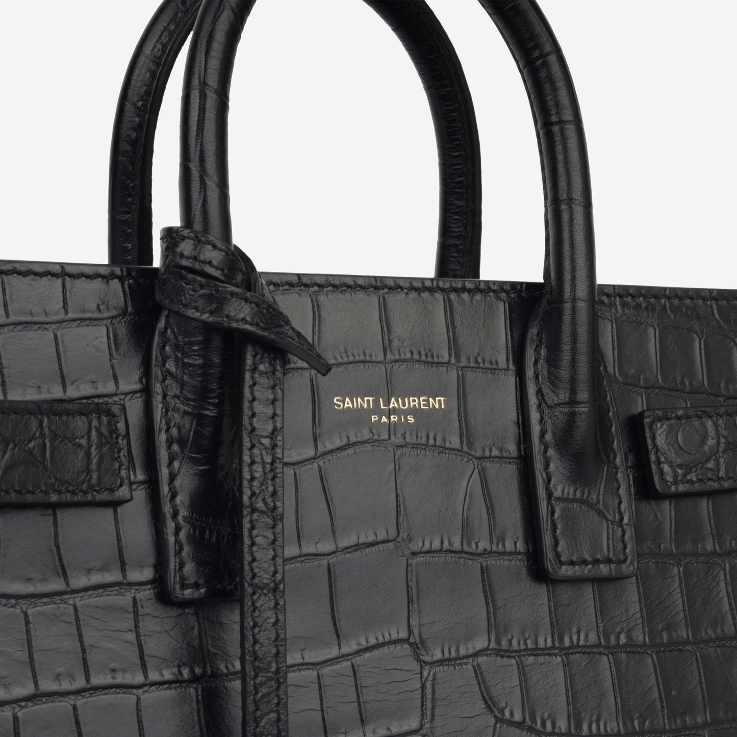 Nano Sac de Jour - Black Croc