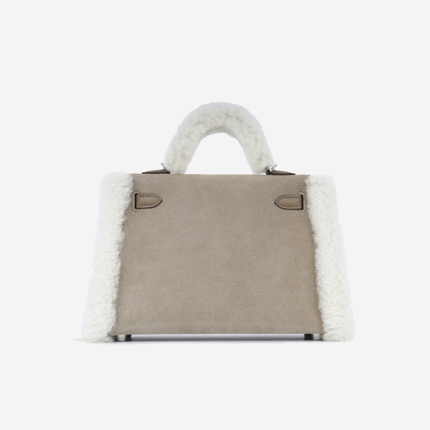 Mini Kelly  -  Gris Caillou / Veau Grizzly