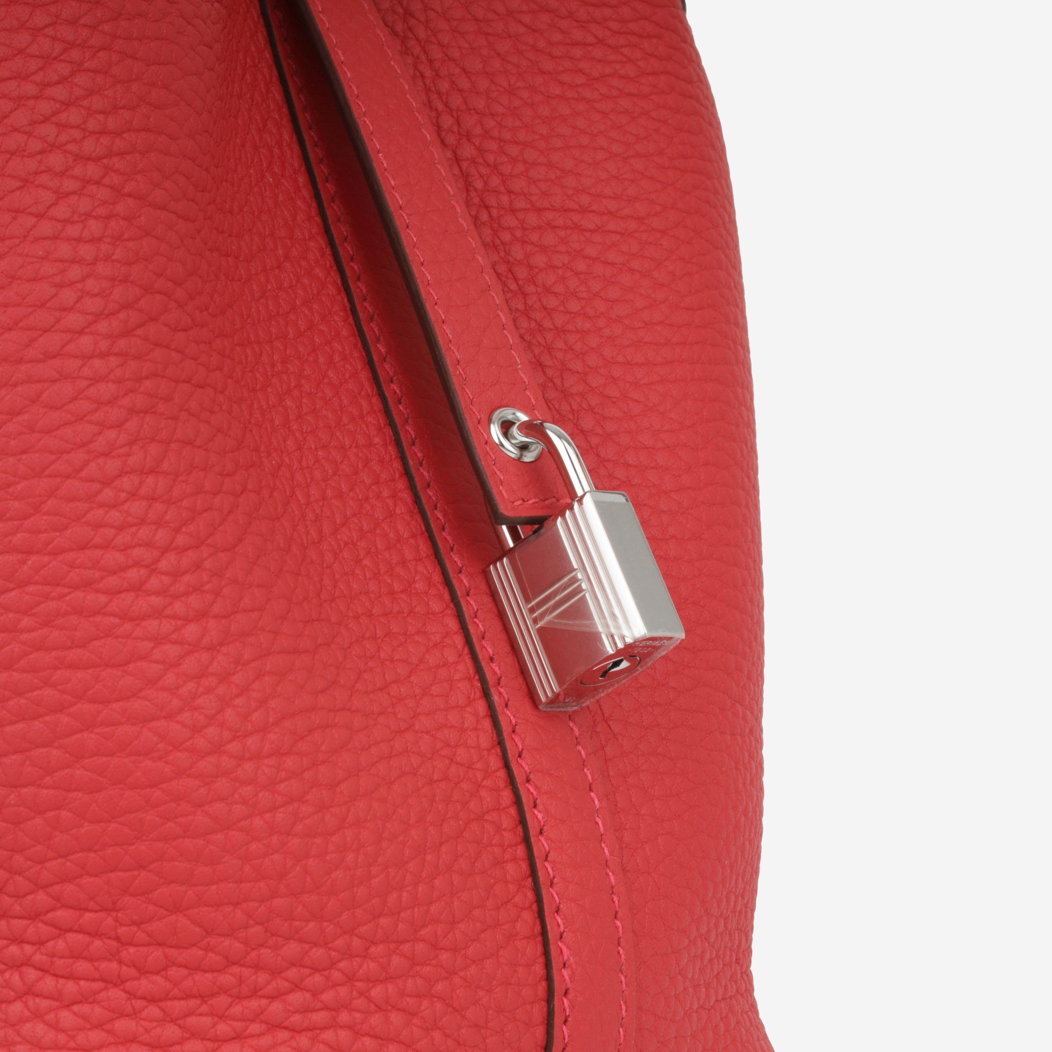 Hermes Picotin Lock 18cm Vermillion Red Palladium Hardware