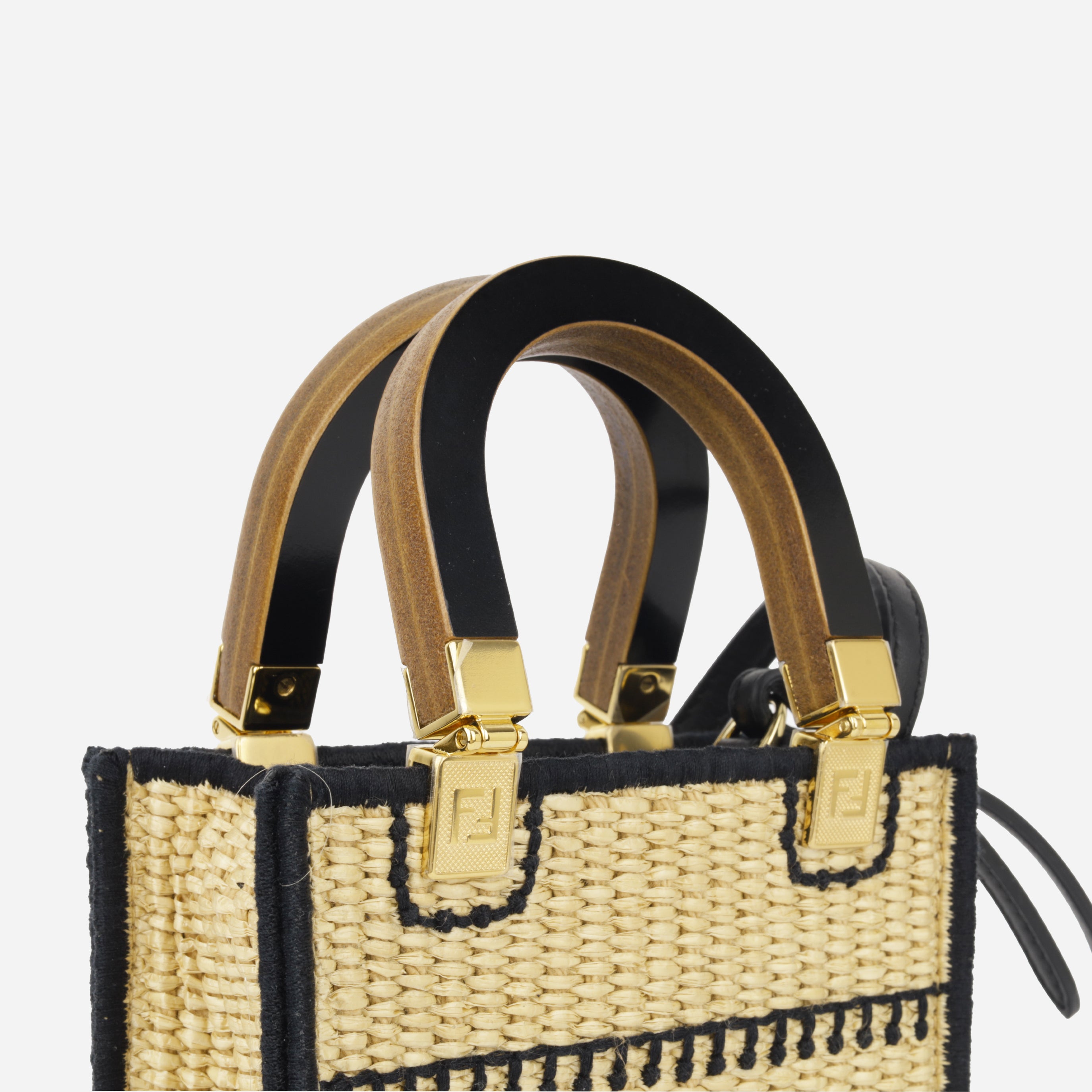 Fendi - Mini Sunshine Tote - Beige Raffia - GHW - Pre Loved – Bagista