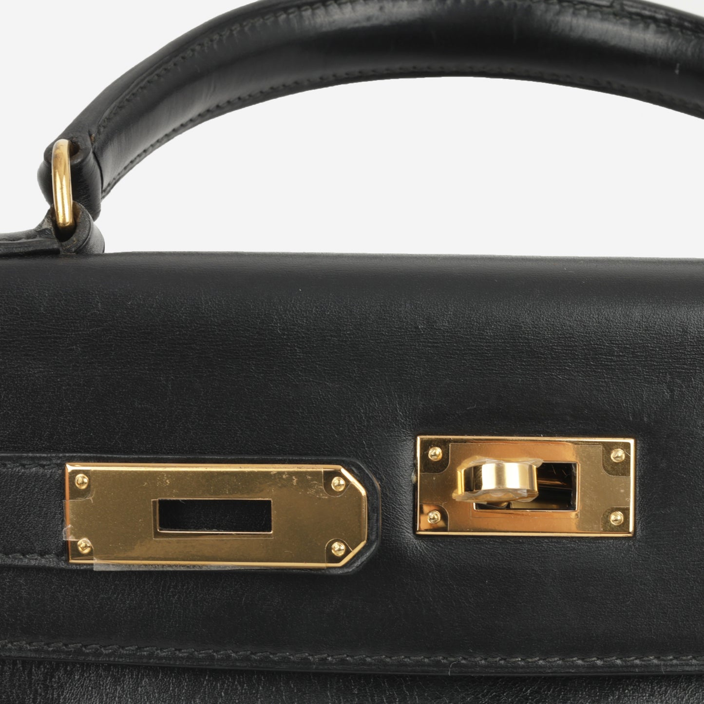 Hermès Vintage Kelly 28 - Black Box Calf | Gold Hardware