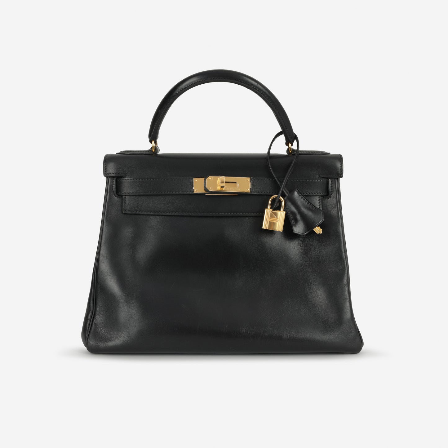 Hermès Vintage Kelly 28 - Black Box Calf | Gold Hardware