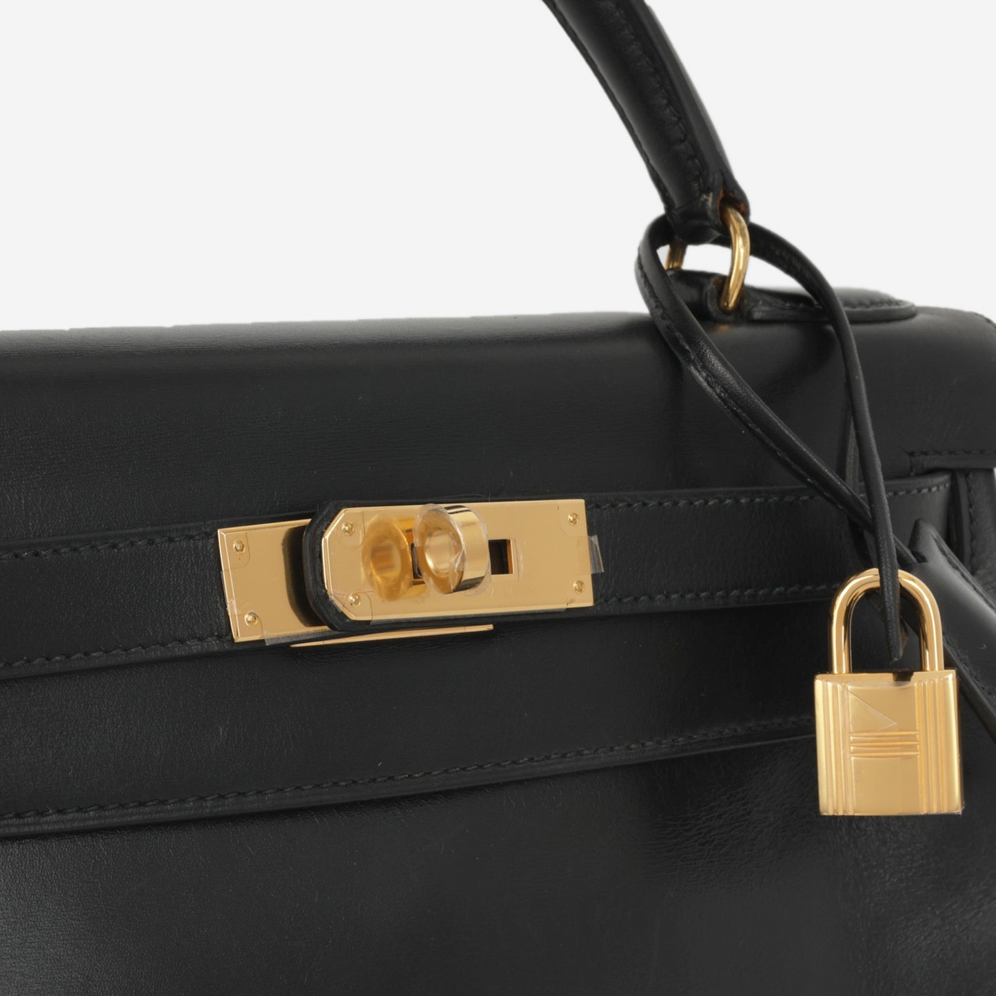 Hermès Vintage Kelly 28 - Black Box Calf | Gold Hardware