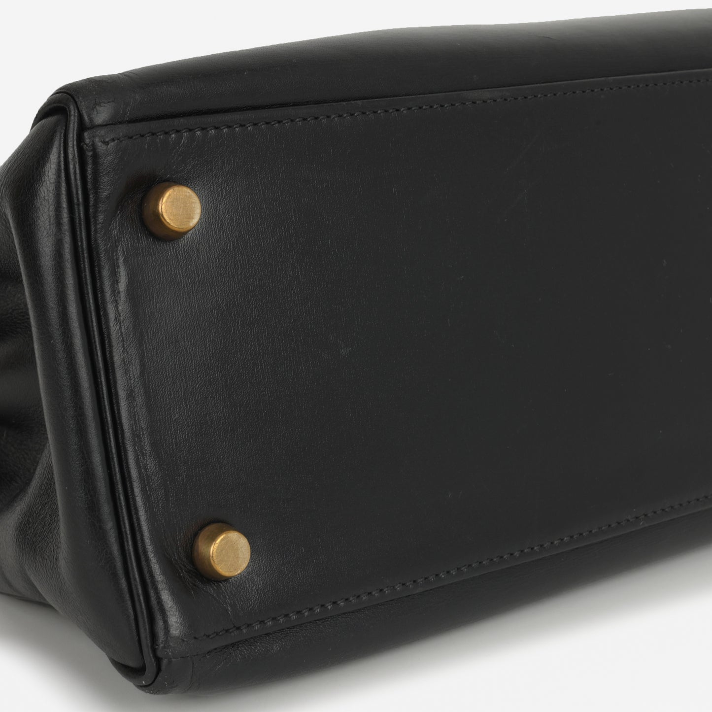 Hermès Vintage Kelly 28 - Black Box Calf | Gold Hardware