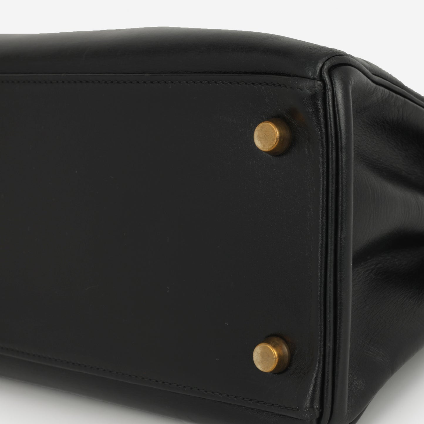 Hermès Vintage Kelly 28 - Black Box Calf | Gold Hardware