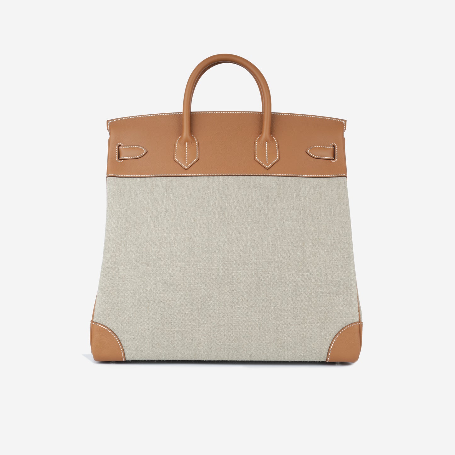 Hermès HAC 40 - Gold Togo/Ecru Toile | Palladium Hardware