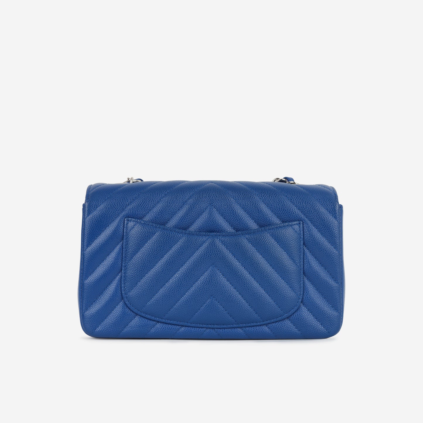 Mini Rectangular - Blue Chevron