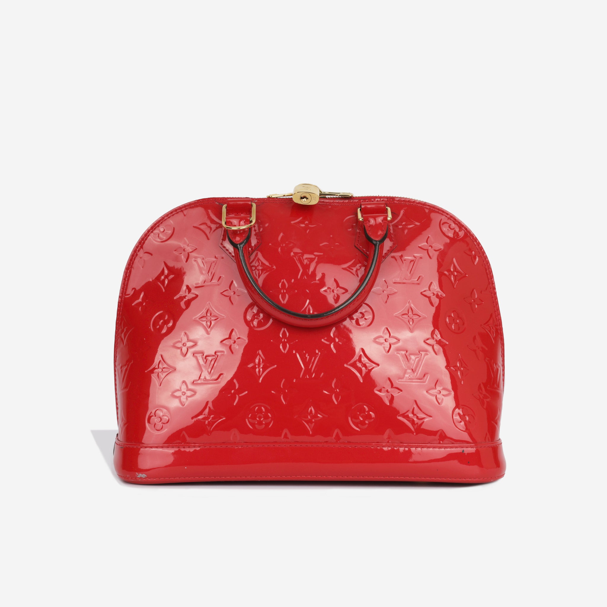 Louis Vuitton - Alma PM - Red Monogram Vernis - GHW - Pre-Loved