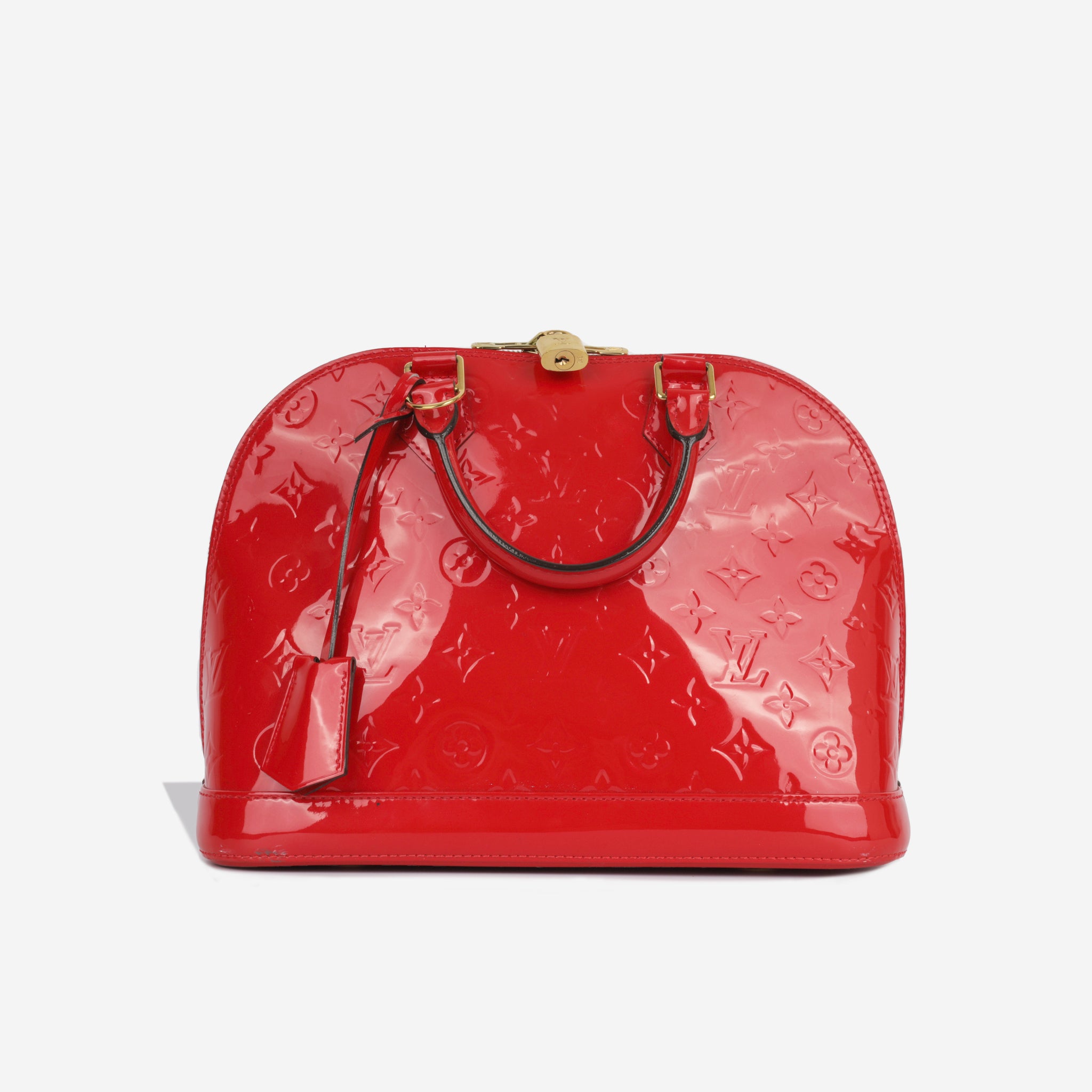 Louis Vuitton - Alma PM - Red Monogram Vernis - GHW - Pre-Loved