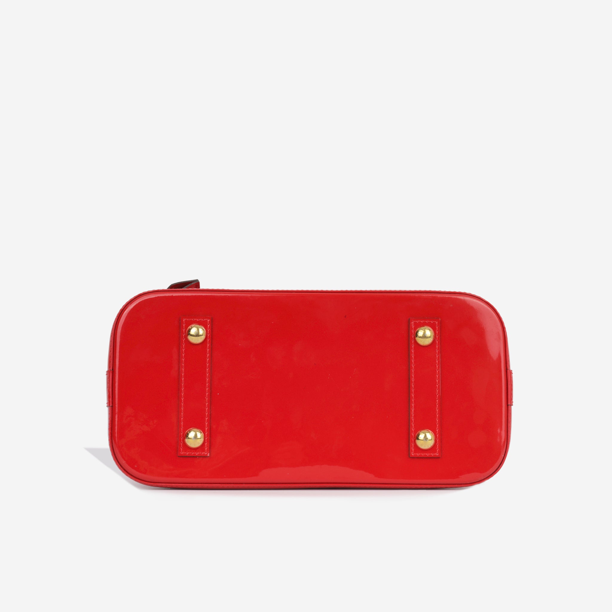 Louis Vuitton Red Monogram Vernis Alma PM