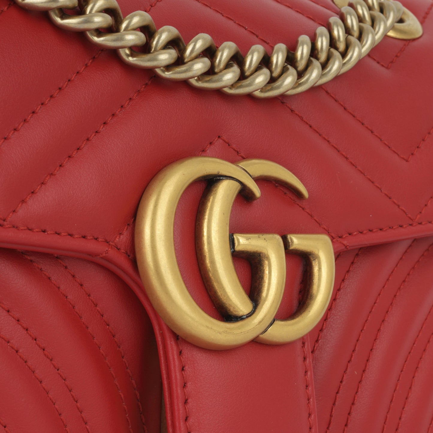 Mini Marmont - Red Calfskin
