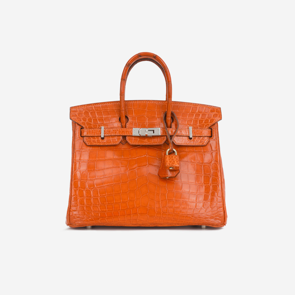 Birkin 25 - Pain D'epice Crocodile Niloticus Lisse