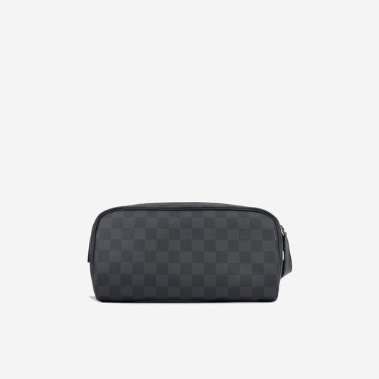 Dopp Kit Toilet Pouch - Damier Graphite