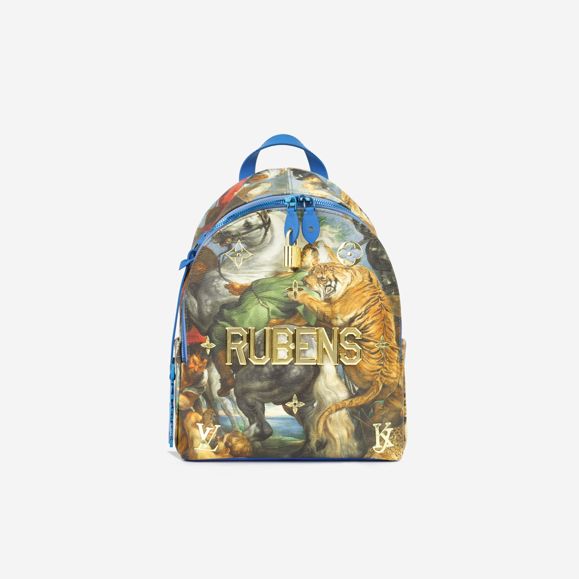 jeff koons louis vuitton backpack Louis Vuitton - Palm Springs Backpack PM - Jeff Koons Blue Multicolore - GHW