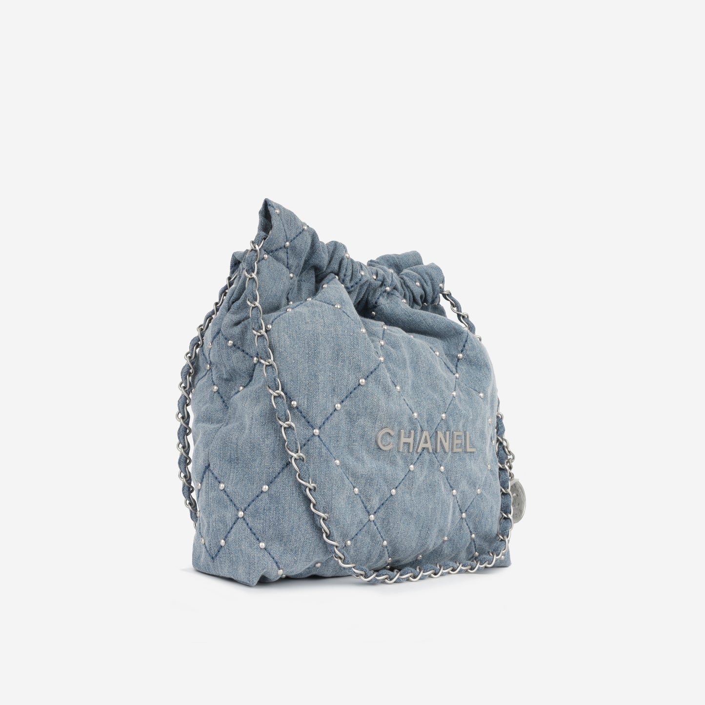 Small 22 Tote - Blue denim