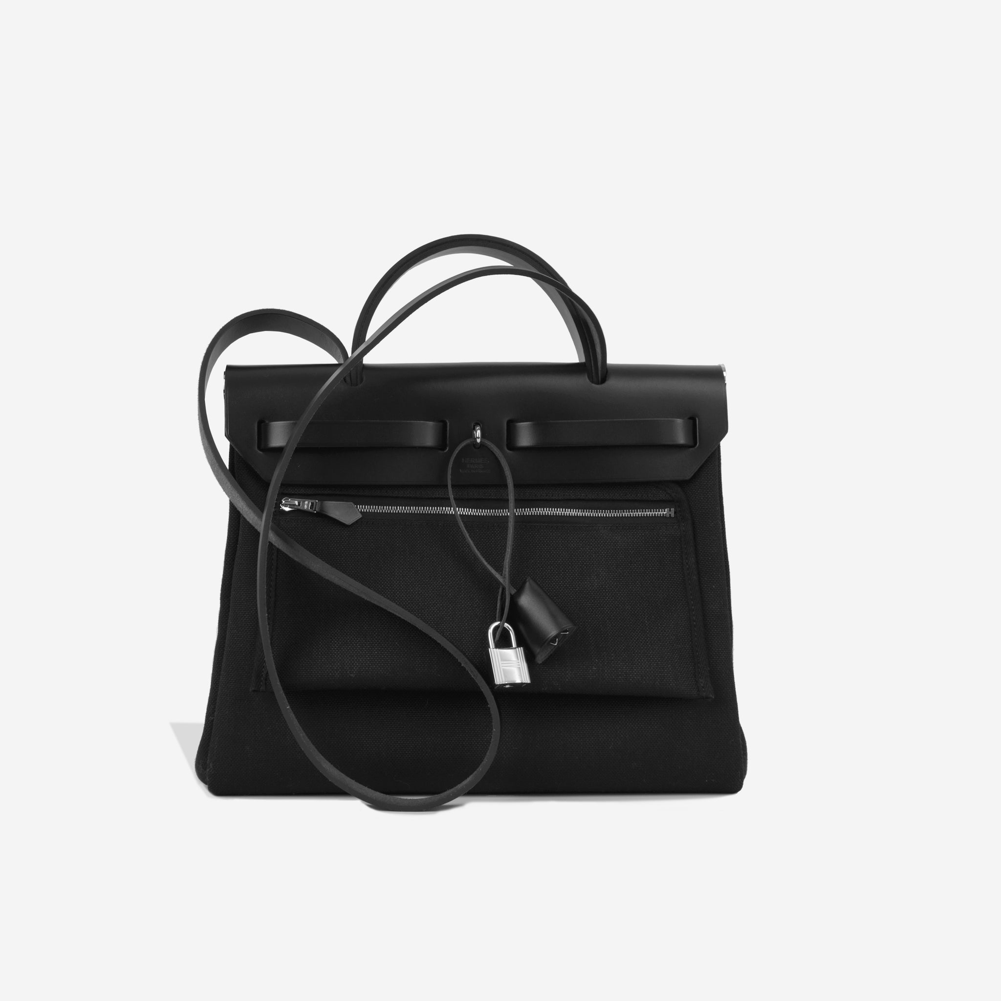 Herbag leather backpack Hermès Black in Leather - 35414715