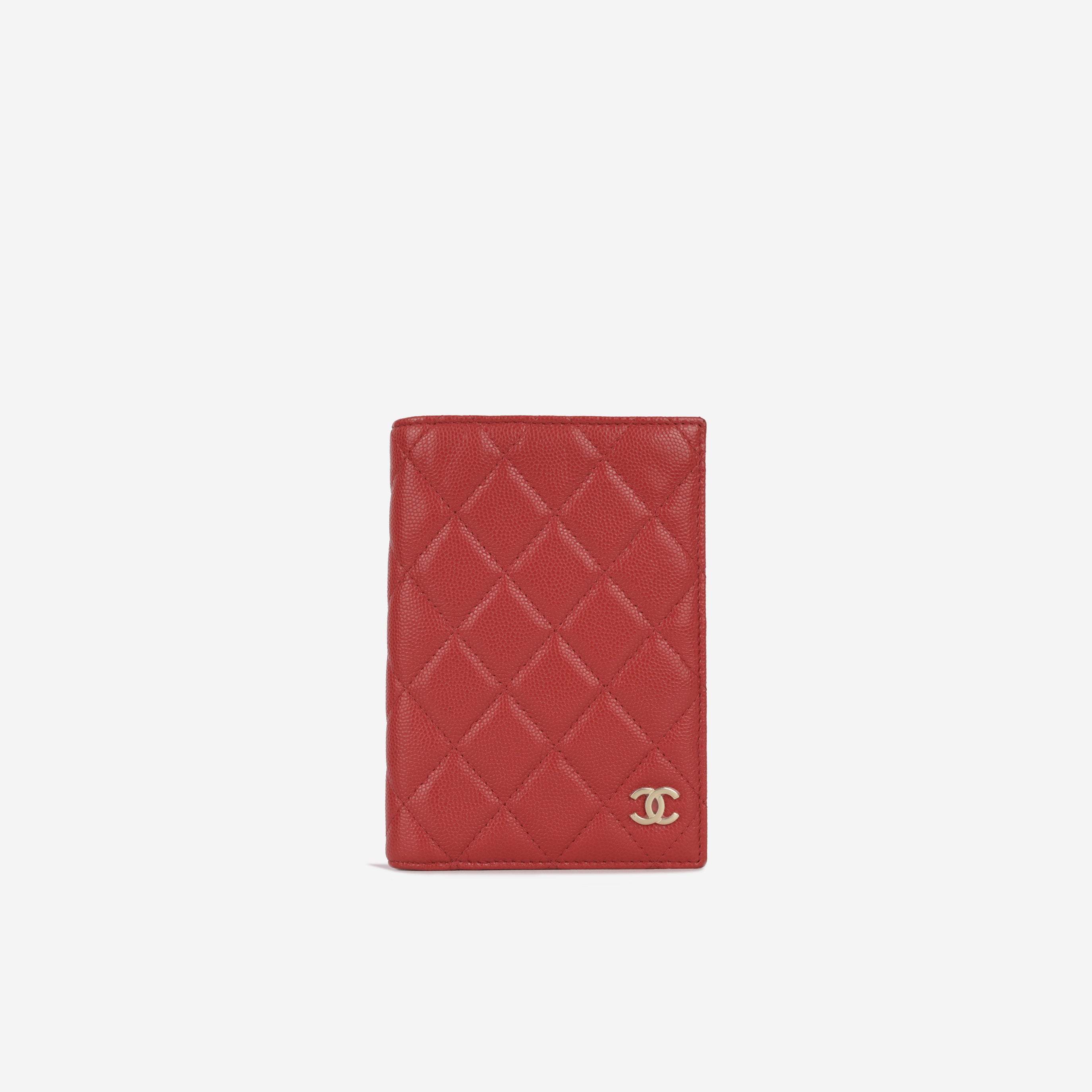 Chanel - Bifolder Passport Holder - Red Caviar CGHW - 2019 – Bagista